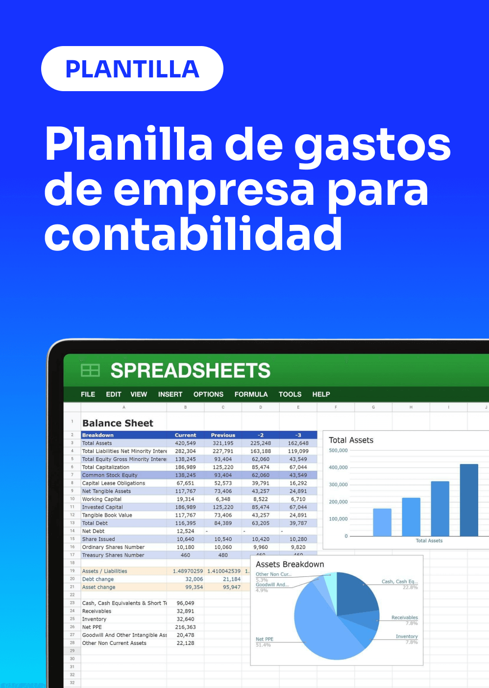 plantilla de gastos de empresa para contabilidad